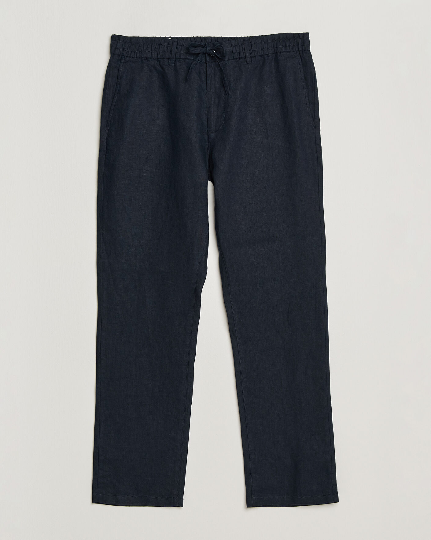 Hombres | Pantalones | Gant | Regular Fit Linen Drawstring Pants Evening Blue