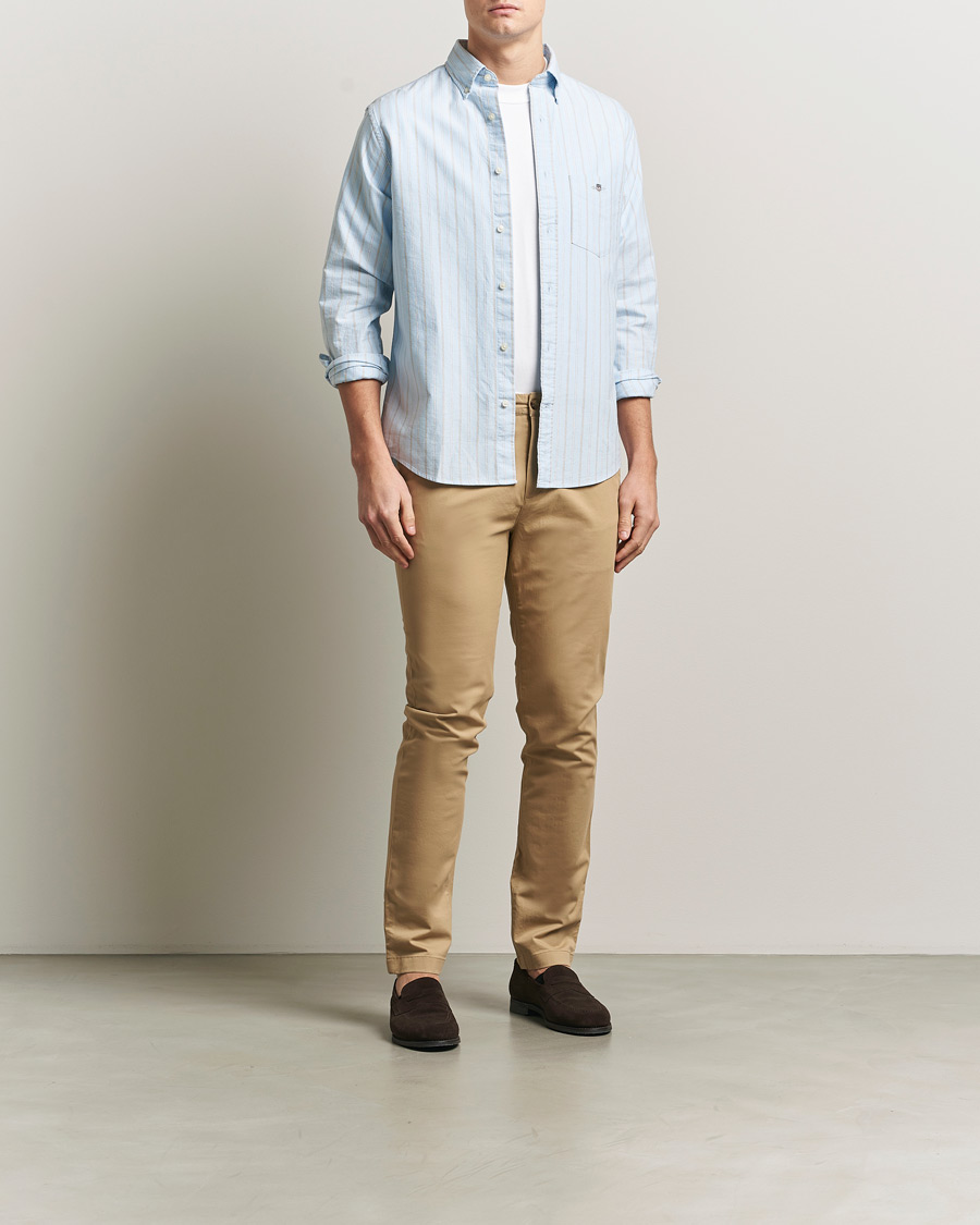 Hombres | Pantalones | GANT | Slim Fit Chinos Dark Khaki