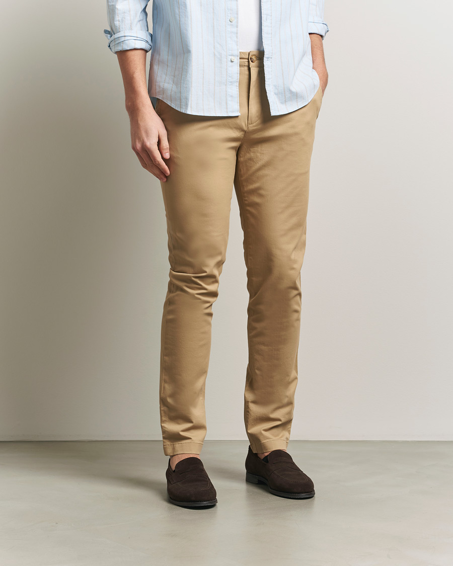 Hombres | Pantalones | GANT | Slim Fit Chinos Dark Khaki