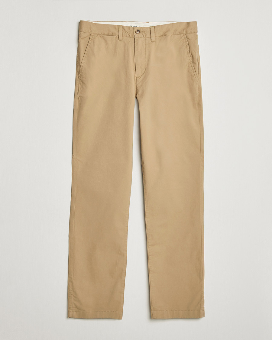 Hombres | Pantalones | Gant | Regular Fit Chinos Dark Khaki