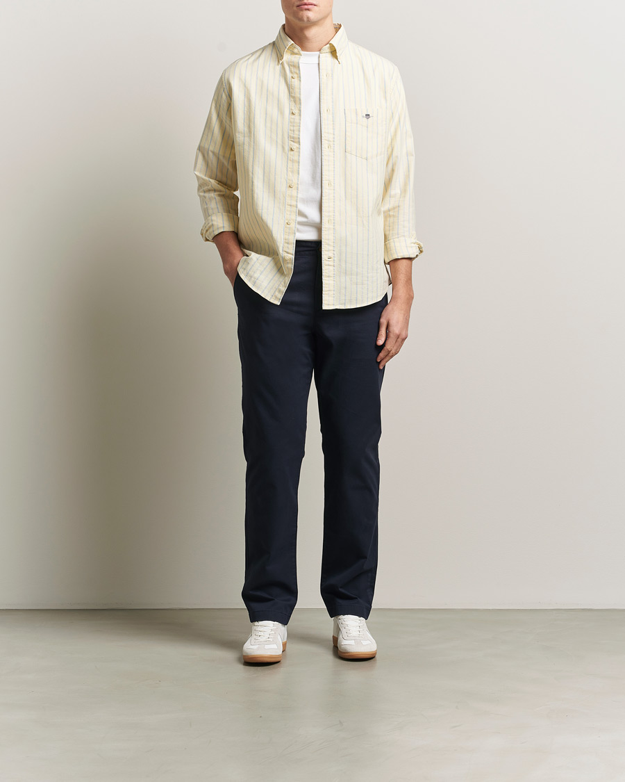 Hombres | Pantalones | GANT | Regular Fit Chinos Evening Blue