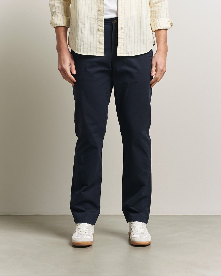 Hombres | Pantalones | GANT | Regular Fit Chinos Evening Blue