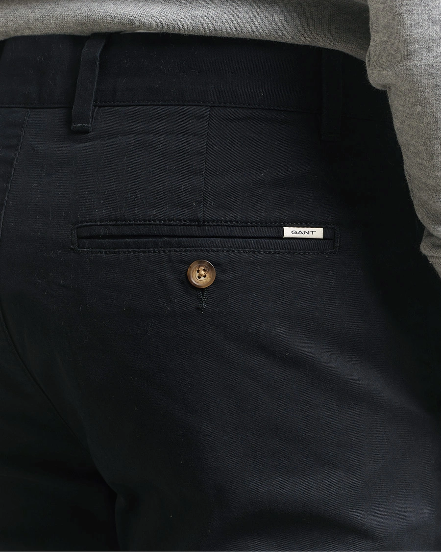 Hombres | Pantalones | GANT | Regular Fit Chinos Black