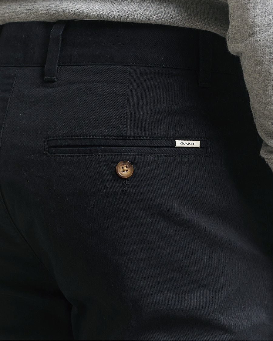 Hombres | Pantalones | Gant | Regular Fit Chinos Black