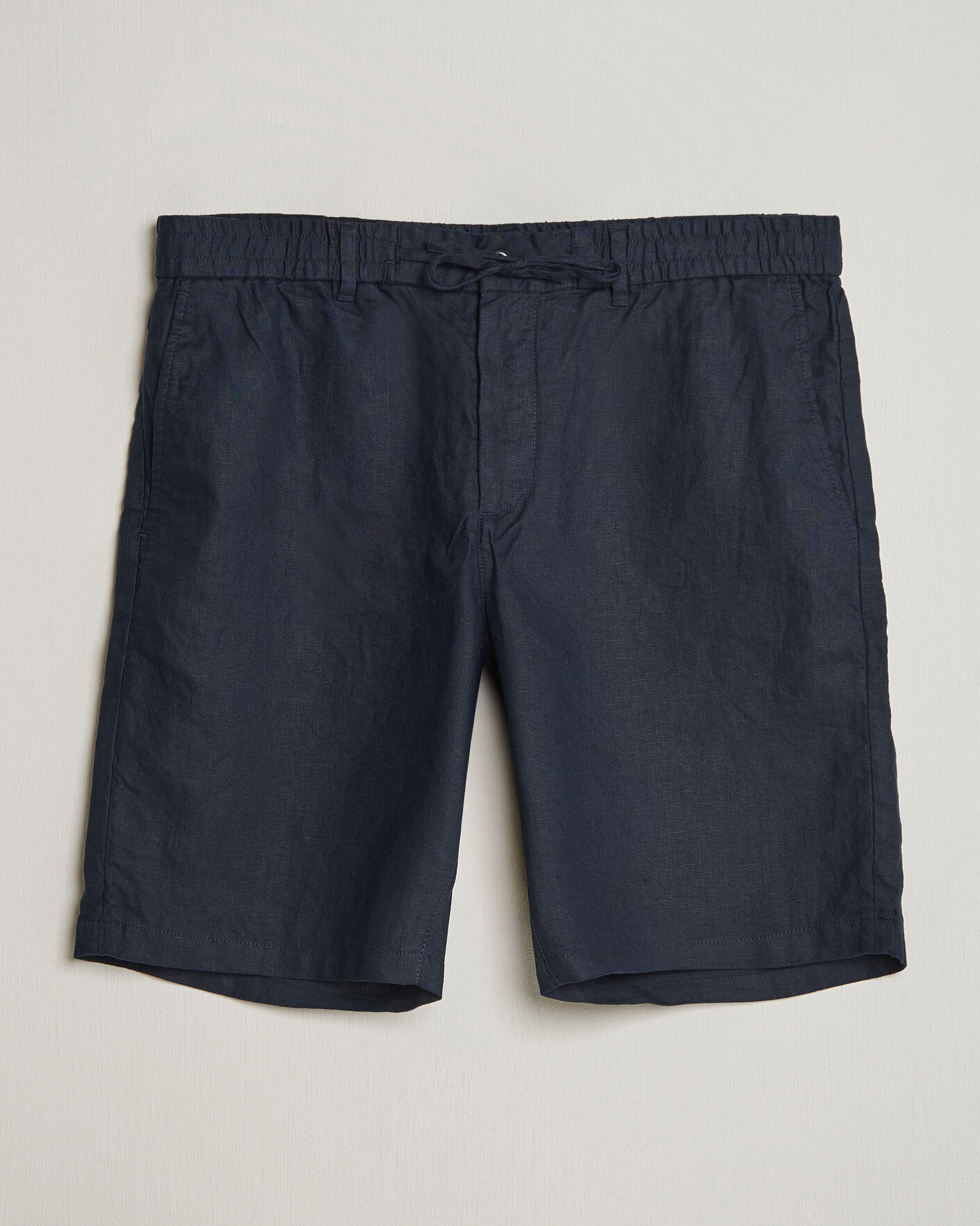 Hombres | Pantalones cortos | Gant | Regular Fit Linen Drawstring Shorts Evening Blue