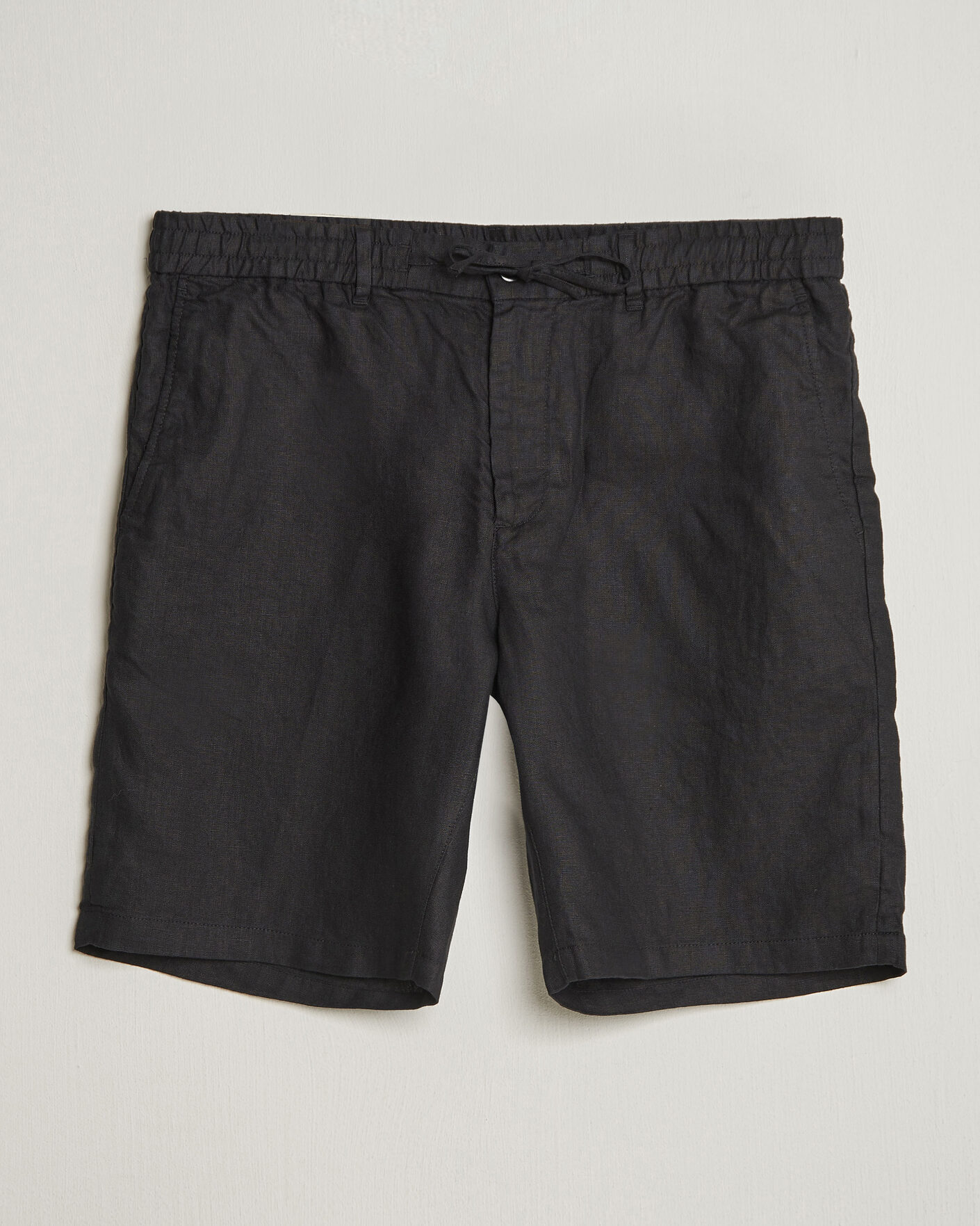Hombres | Pantalones cortos | Gant | Regular Fit Linen Drawstring Shorts Black