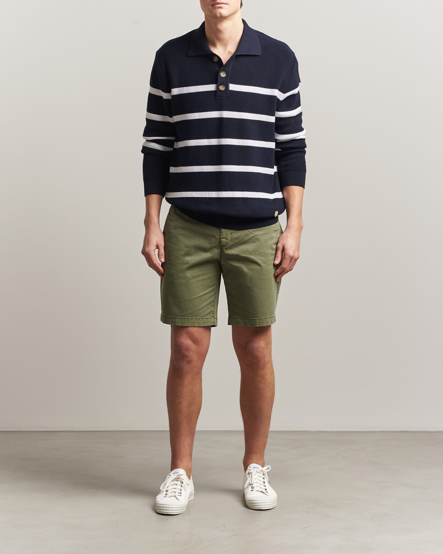Hombres | Pantalones cortos | GANT | Regular Sunfaded Shorts Dry Herb Green