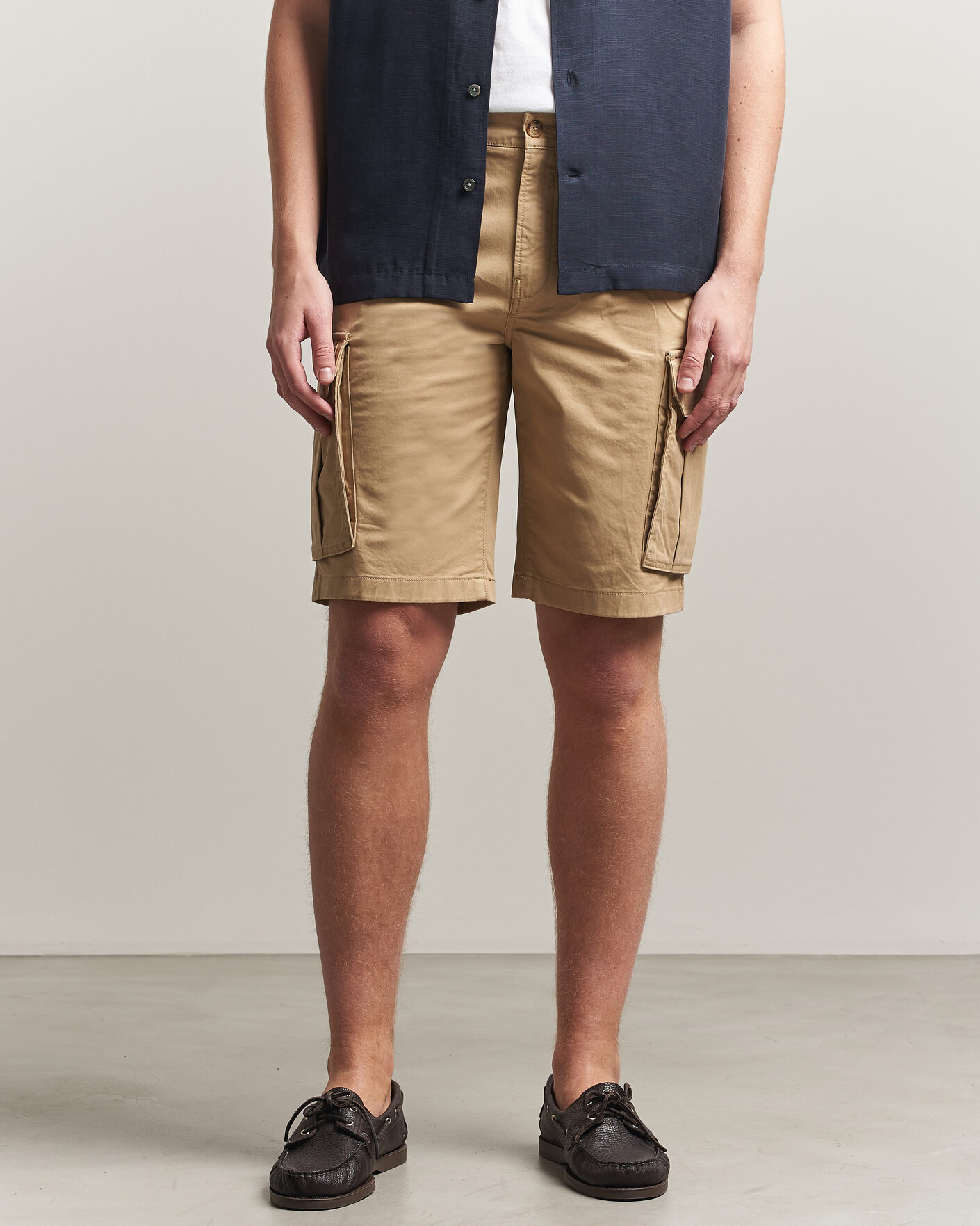 Hombres | Pantalones cortos | GANT | Regular Fit Classic Cargo Shorts Dark Khaki