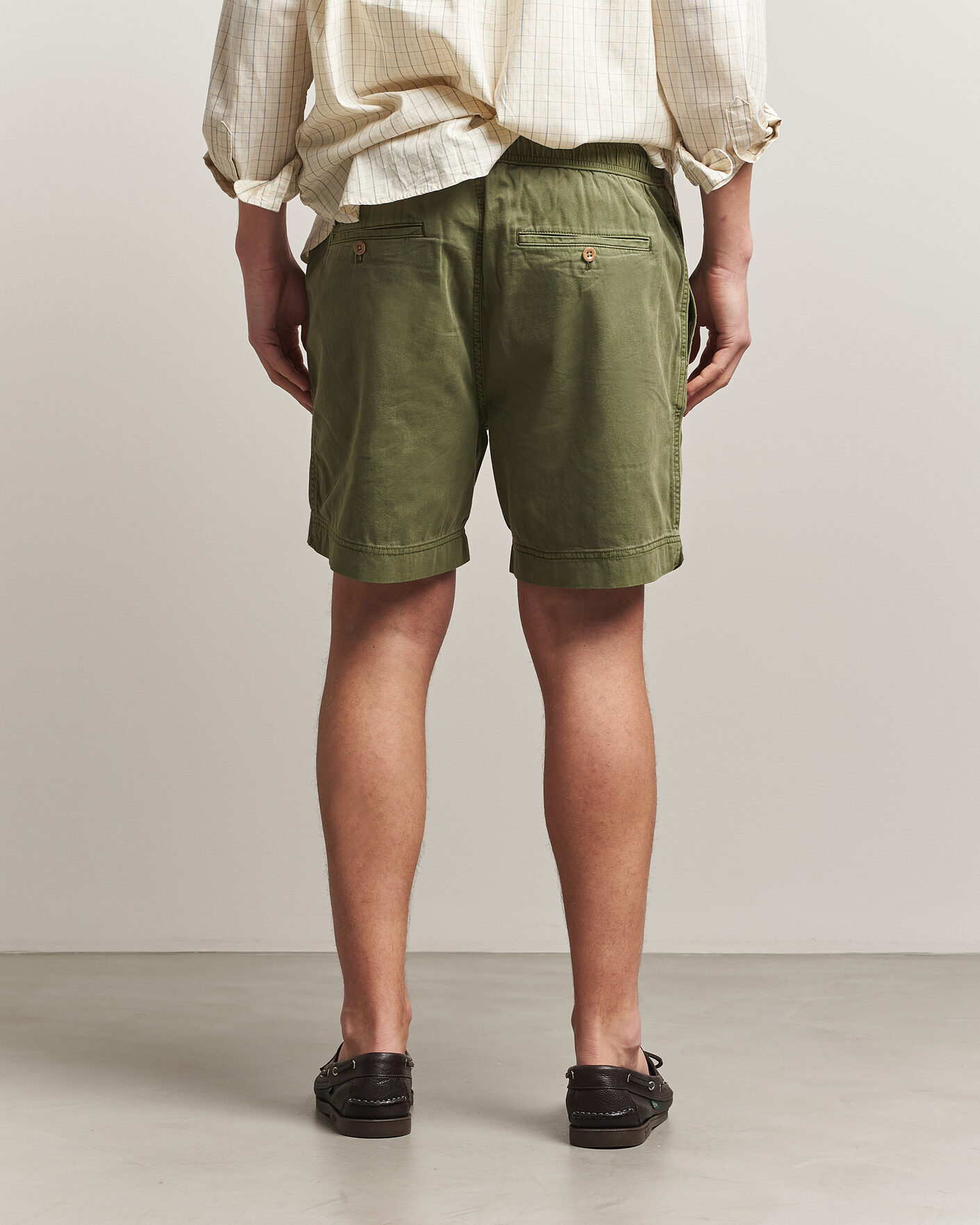 Hombres | Pantalones cortos | Gant | Regular Fit Sunfaded Drawstring Dry Herb Green
