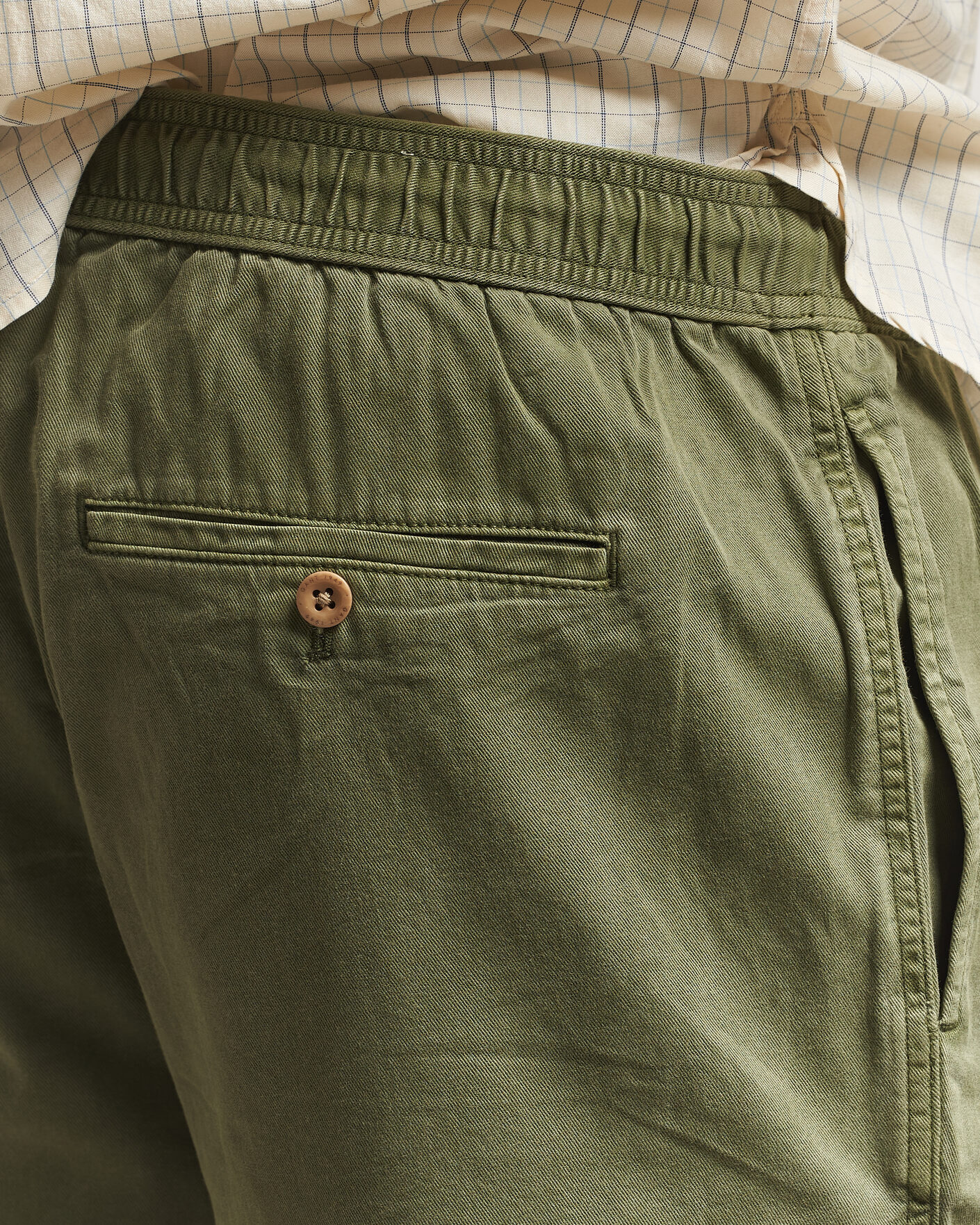 Hombres | Pantalones cortos | Gant | Regular Fit Sunfaded Drawstring Dry Herb Green