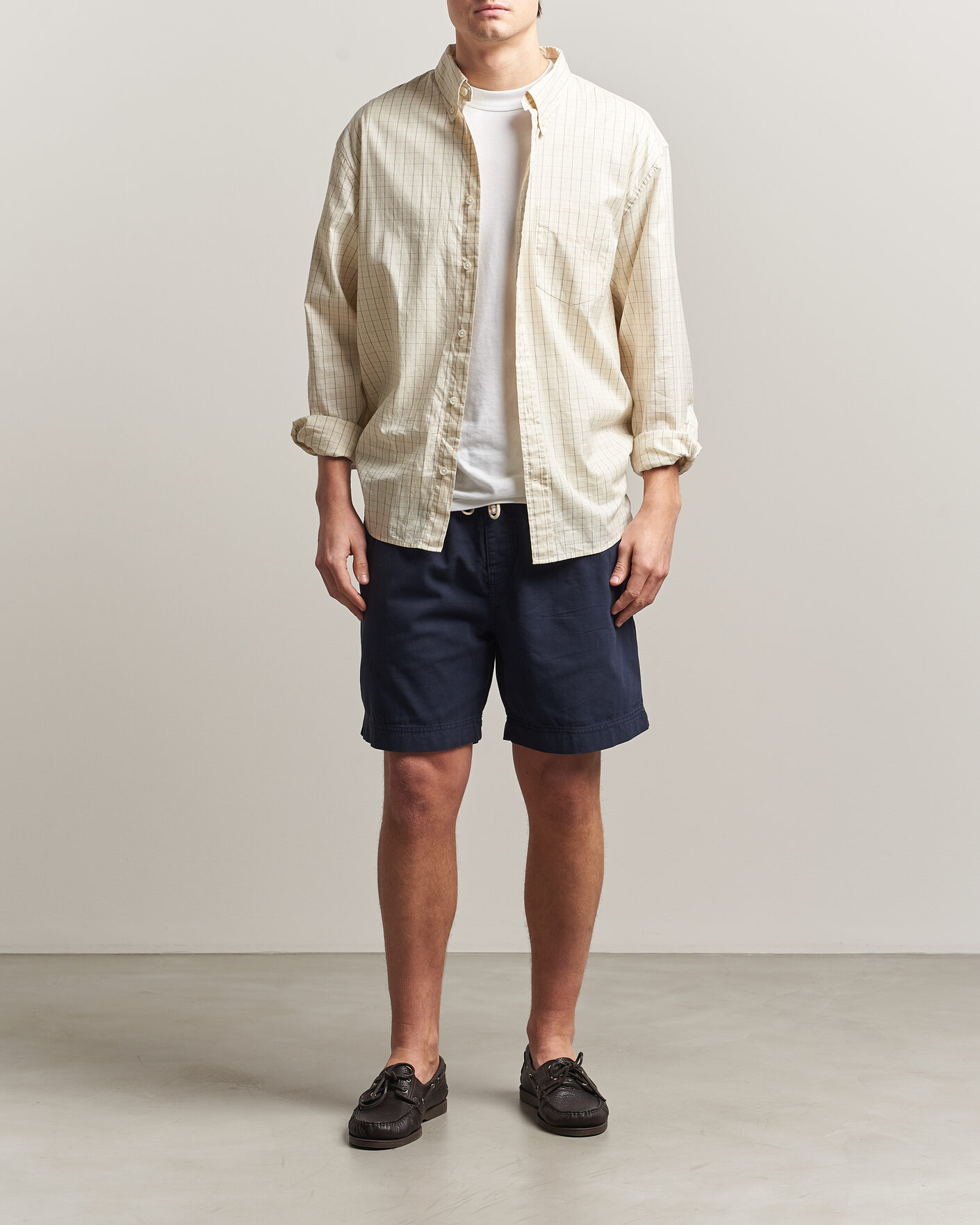 Hombres | Pantalones cortos | GANT | Regular Fit Sunfaded Drawstring Evening Blue
