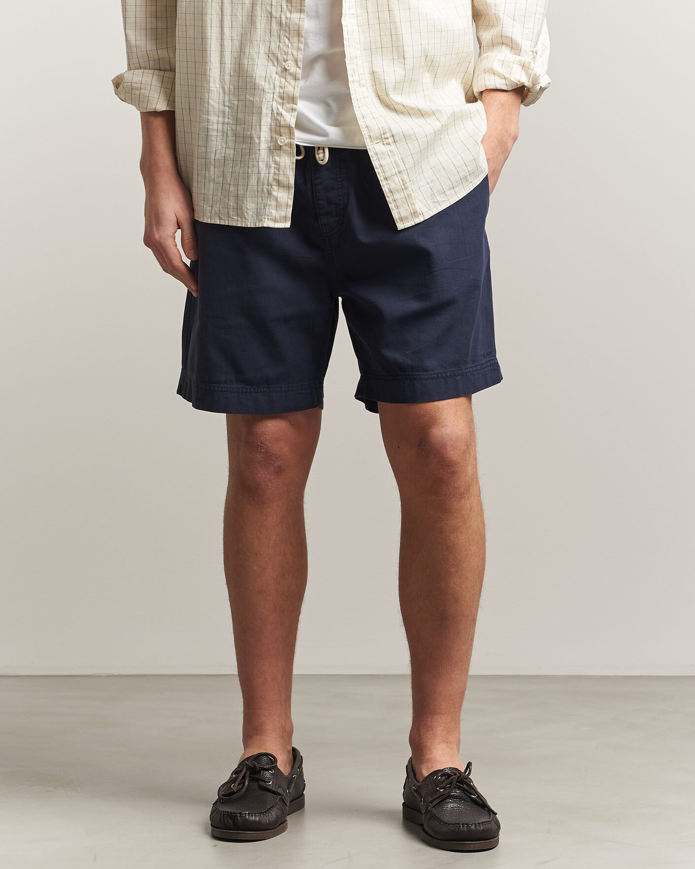 Hombres | Pantalones cortos | Gant | Regular Fit Sunfaded Drawstring Evening Blue