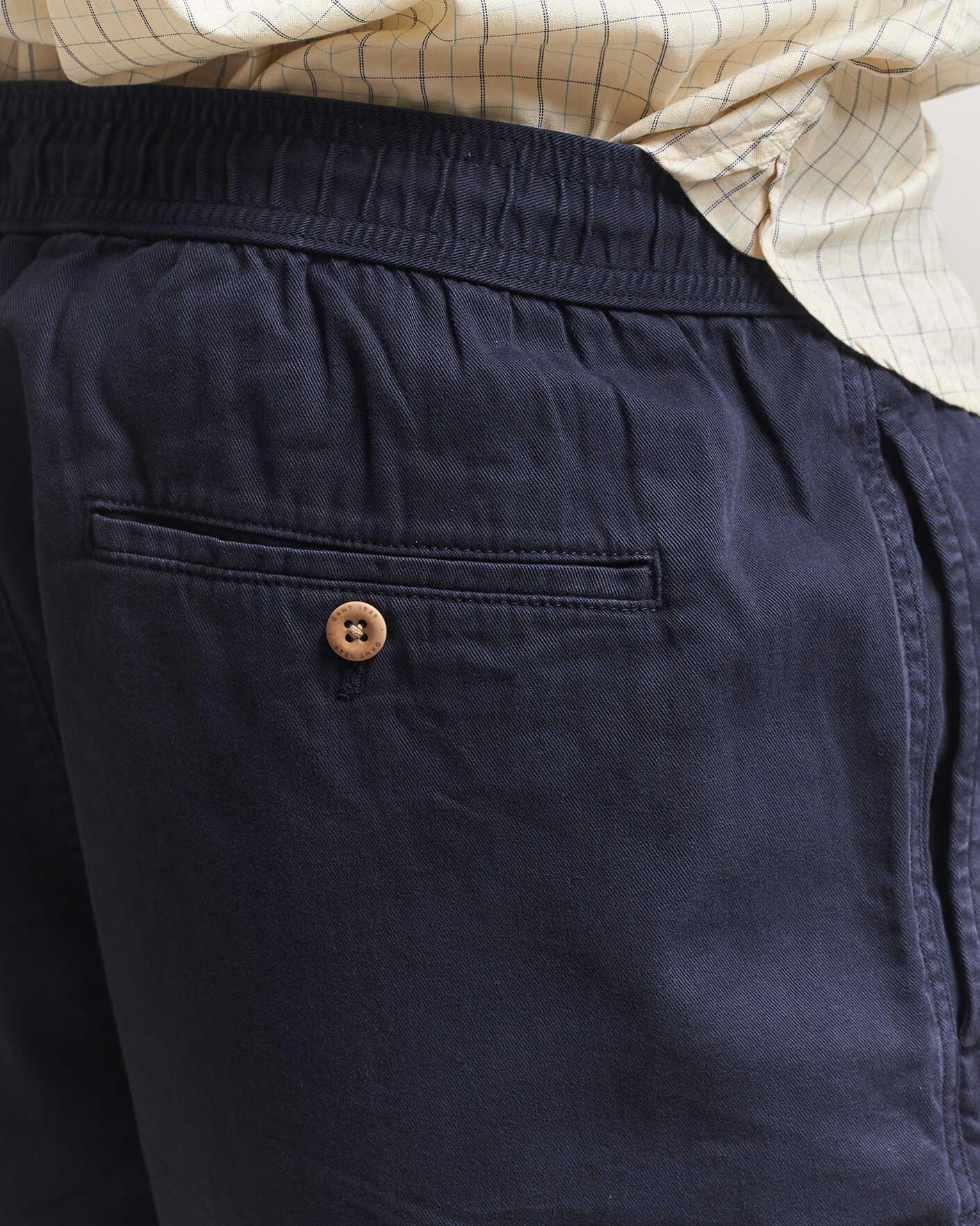 Hombres | Pantalones cortos | GANT | Regular Fit Sunfaded Drawstring Evening Blue