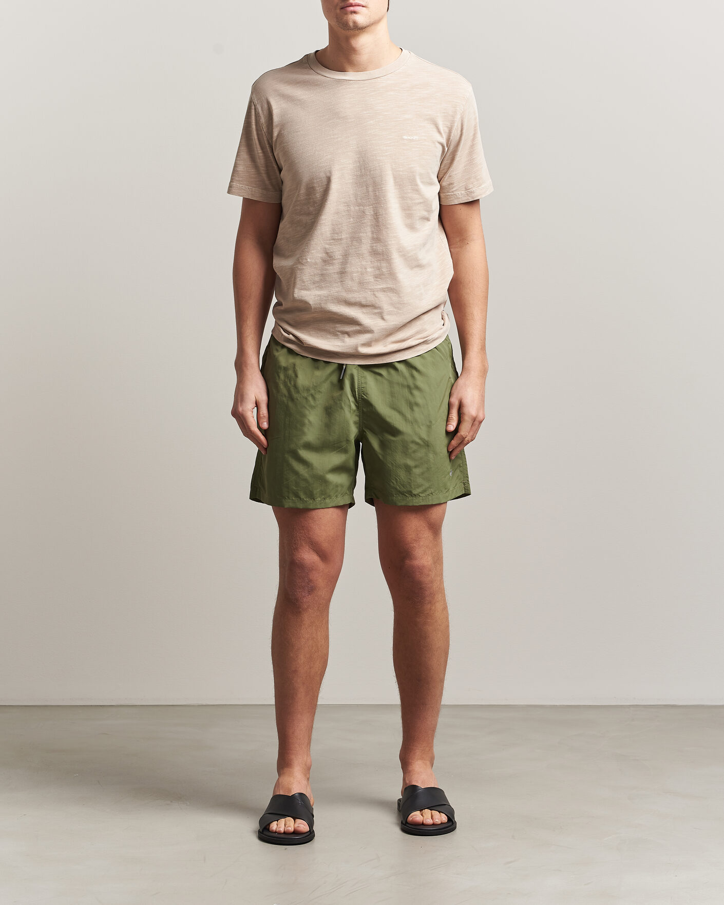 Hombres | Bañadores | Gant | Basic Swimshorts Dry Herb Green