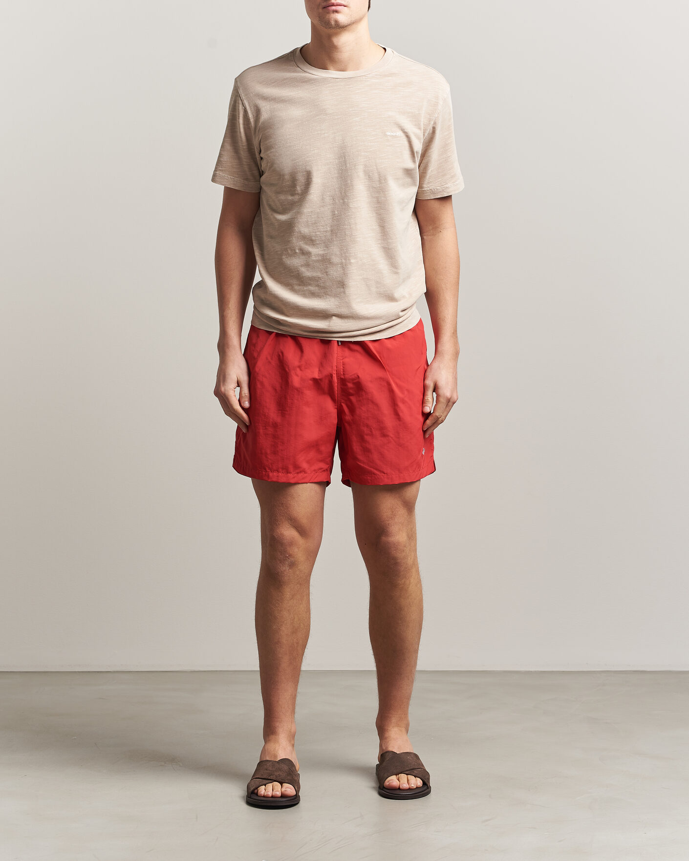 Hombres | Bañadores | Gant | Basic Swimshorts Rose Red