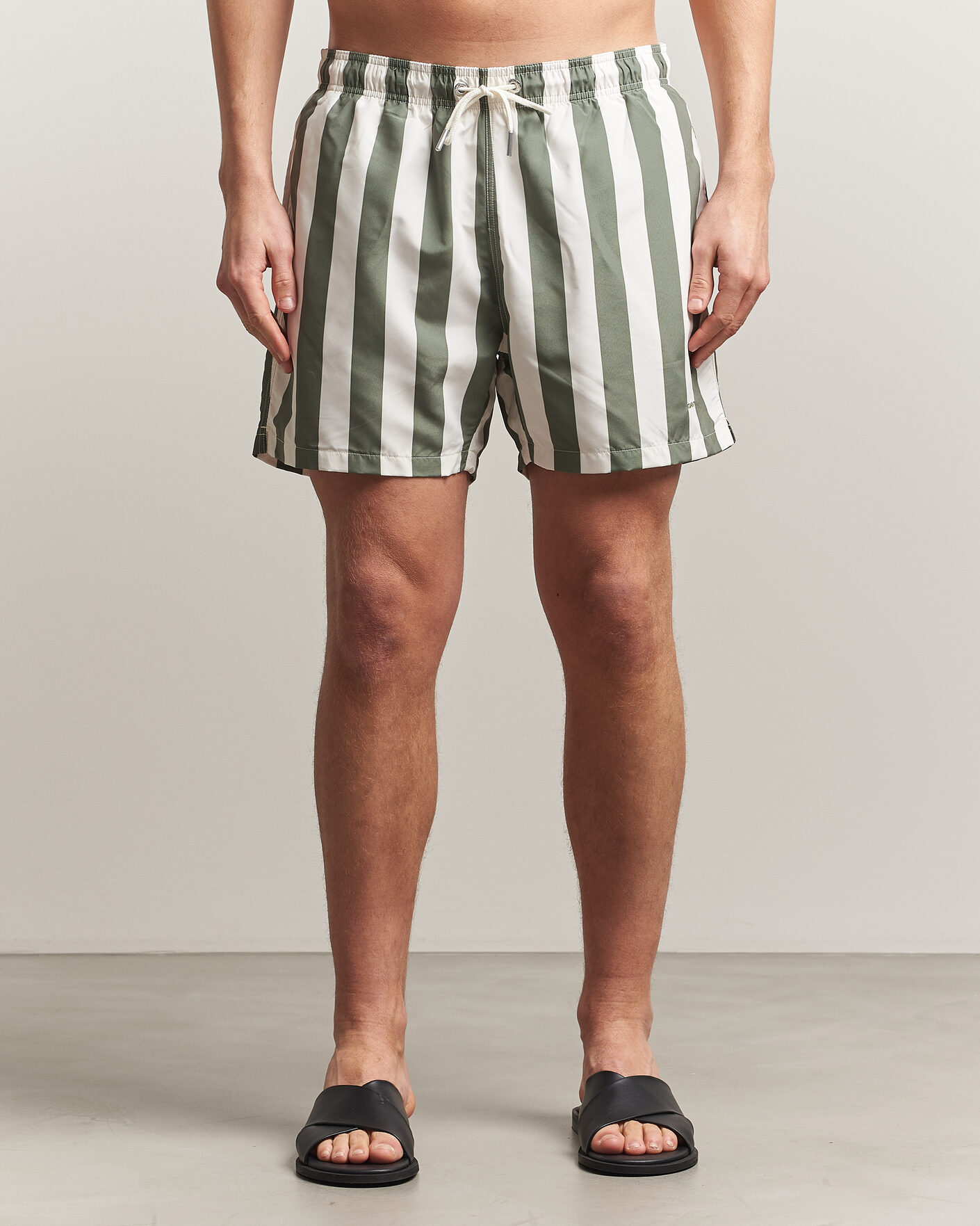 Hombres | Bañadores | GANT | Blockstriped Swimshorts Dry Herb Green