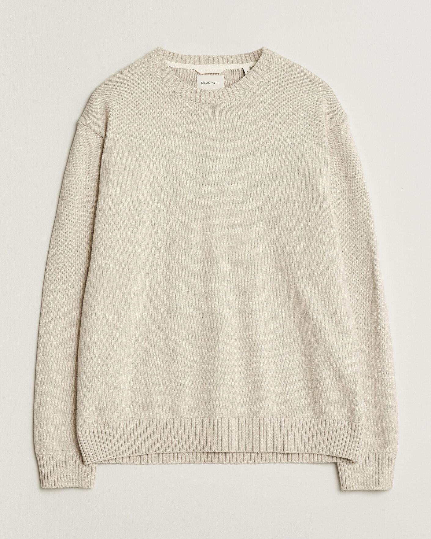 Hombres | Jerséis y prendas de punto | Gant | Cotton/Cashmere Knitted Sweater Seed Melange