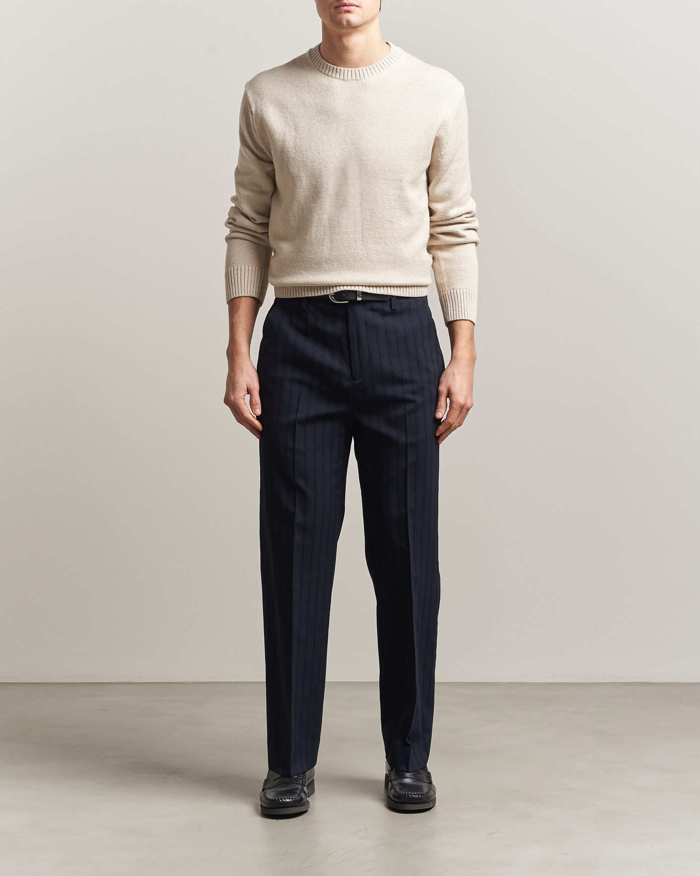 Hombres | Jerséis y prendas de punto | Gant | Cotton/Cashmere Knitted Sweater Seed Melange