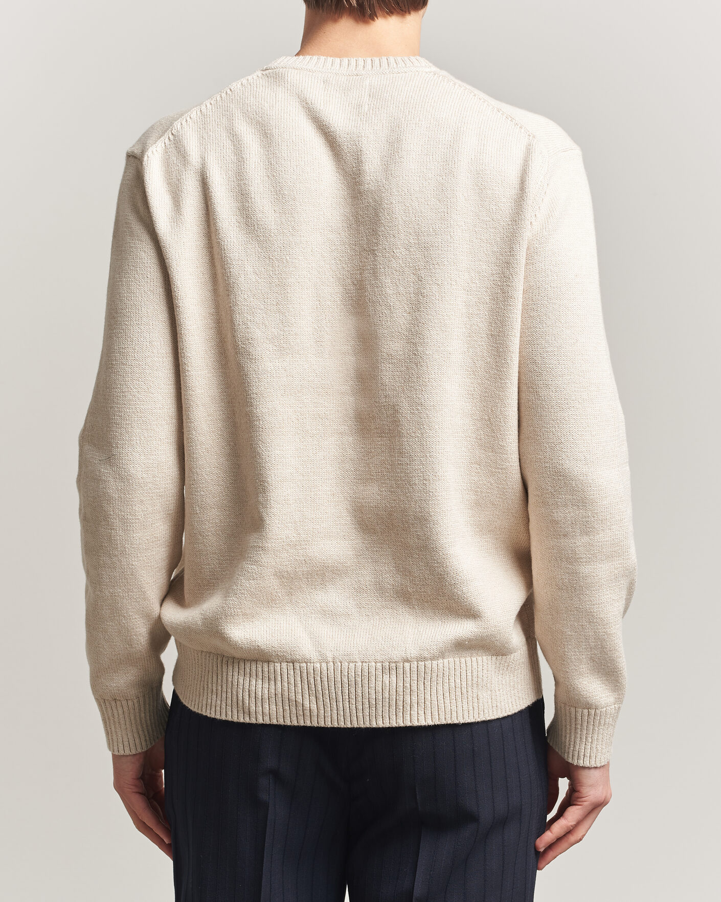 Hombres | Jerséis y prendas de punto | Gant | Cotton/Cashmere Knitted Sweater Seed Melange