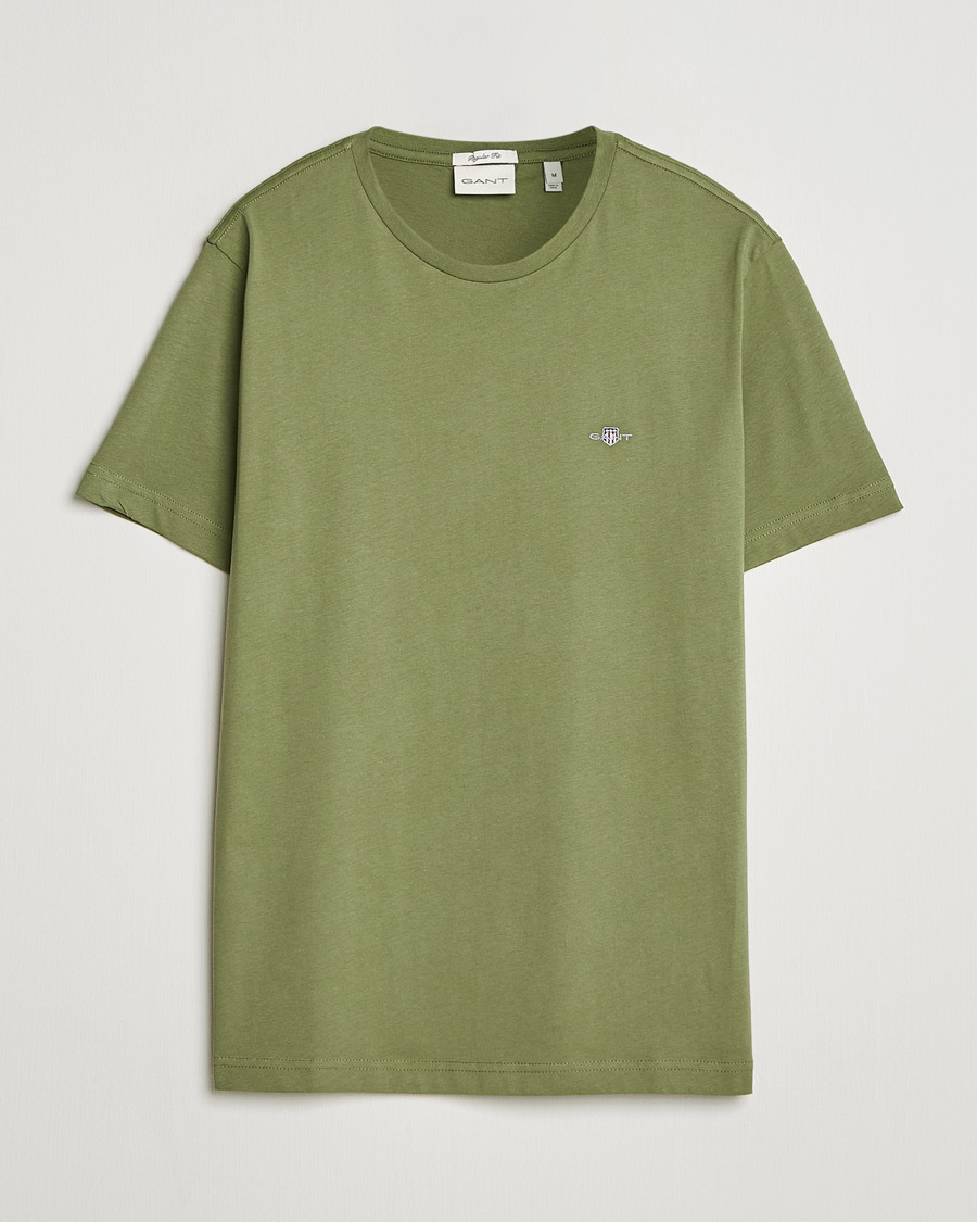 Hombres | Camisetas | Gant | The Original T-Shirt Dry Herb Green