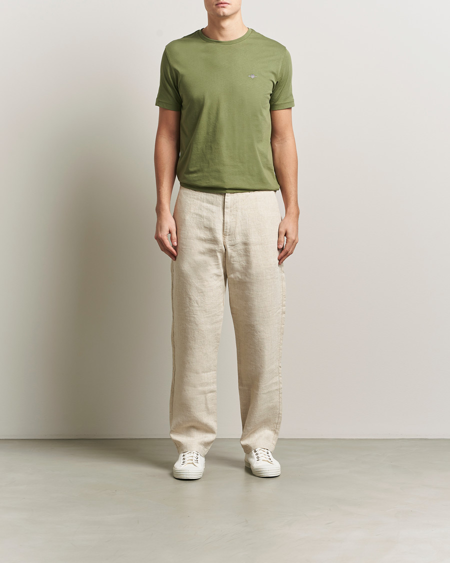 Hombres | Camisetas | GANT | The Original T-Shirt Dry Herb Green