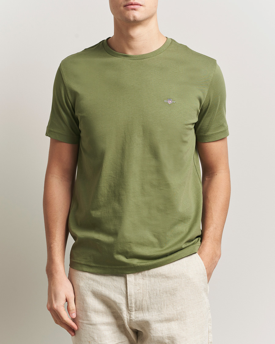Hombres | Camisetas | GANT | The Original T-Shirt Dry Herb Green
