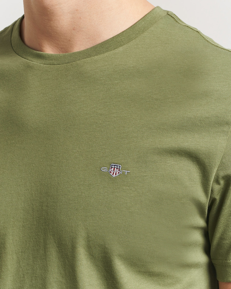 Hombres | Camisetas | Gant | The Original T-Shirt Dry Herb Green