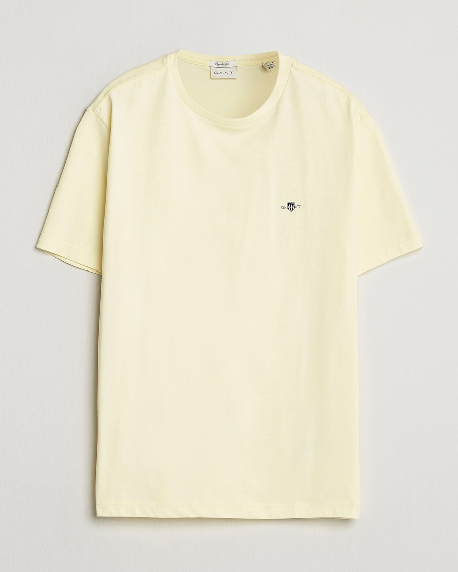 Hombres | Camisetas | GANT | The Original T-Shirt Vanilla Yellow