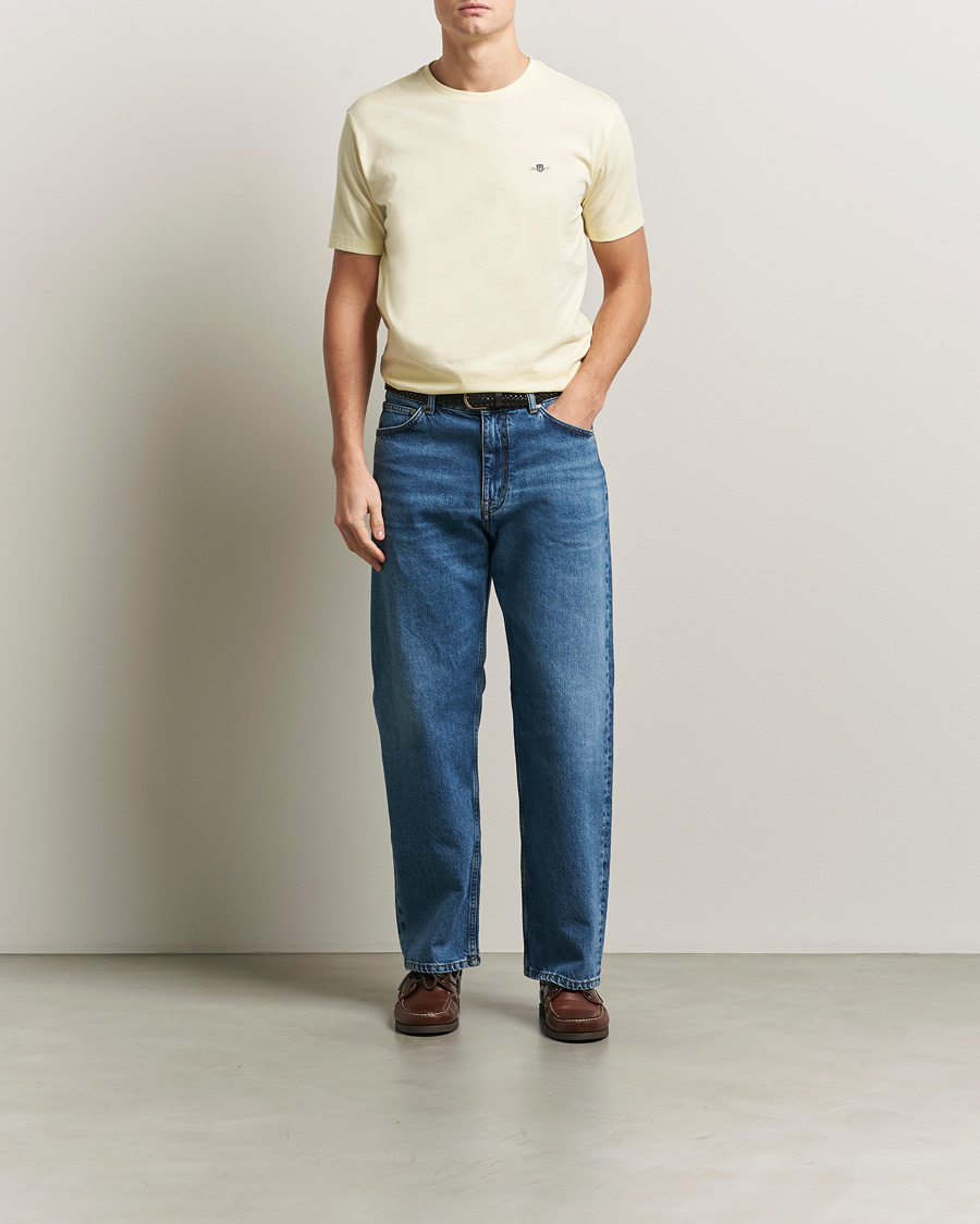 Hombres | Camisetas | Gant | The Original T-Shirt Vanilla Yellow