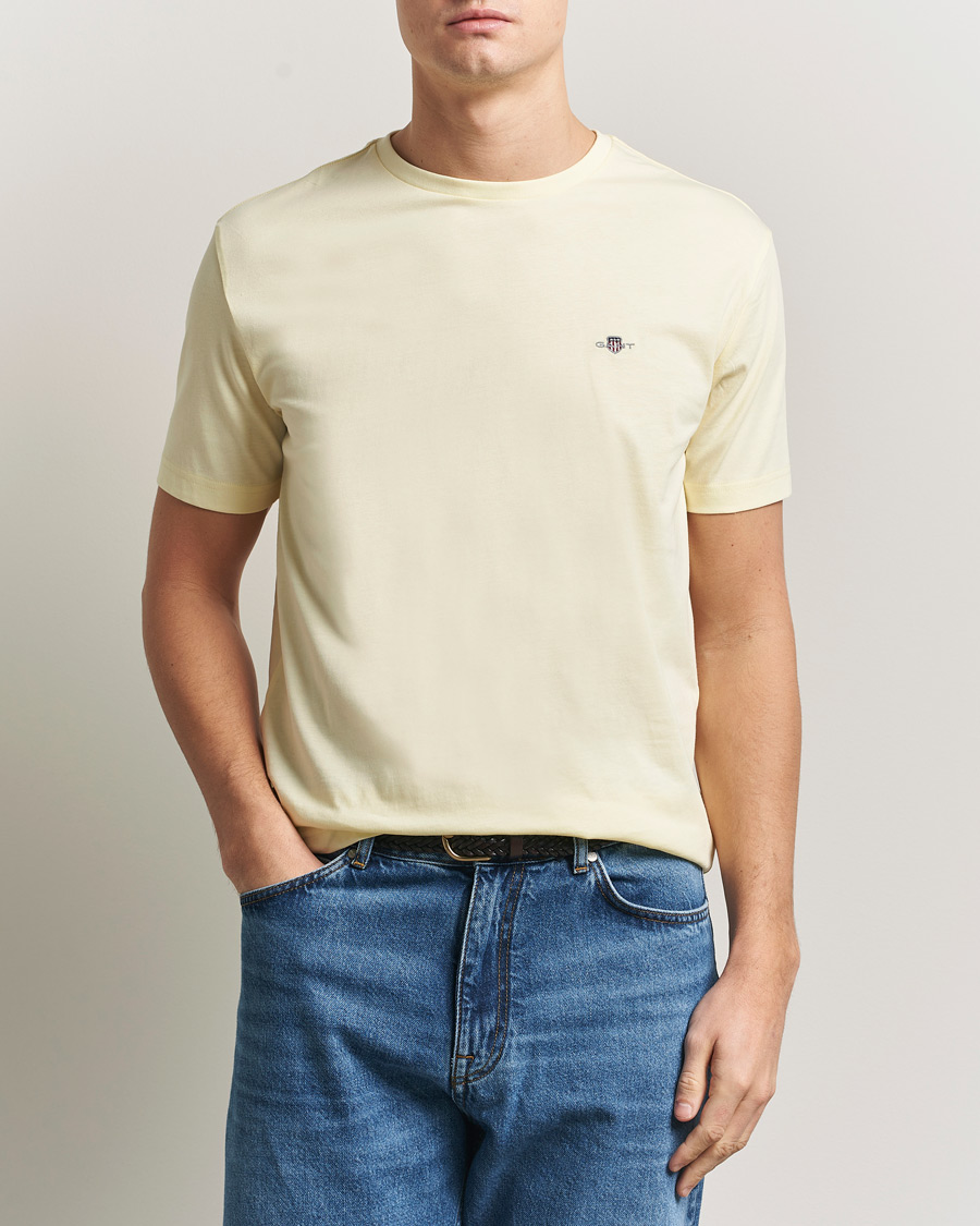Hombres | Camisetas | Gant | The Original T-Shirt Vanilla Yellow