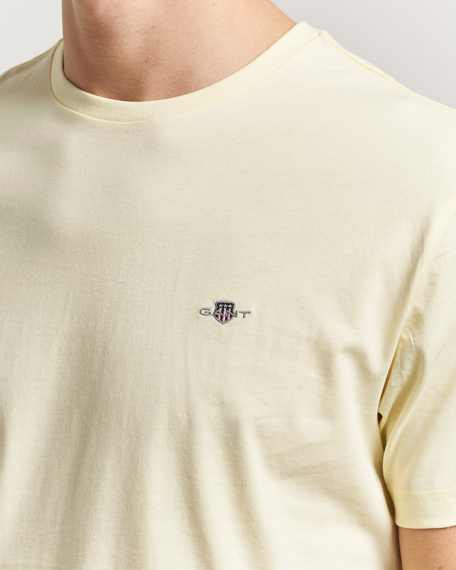 Hombres | Camisetas | Gant | The Original T-Shirt Vanilla Yellow
