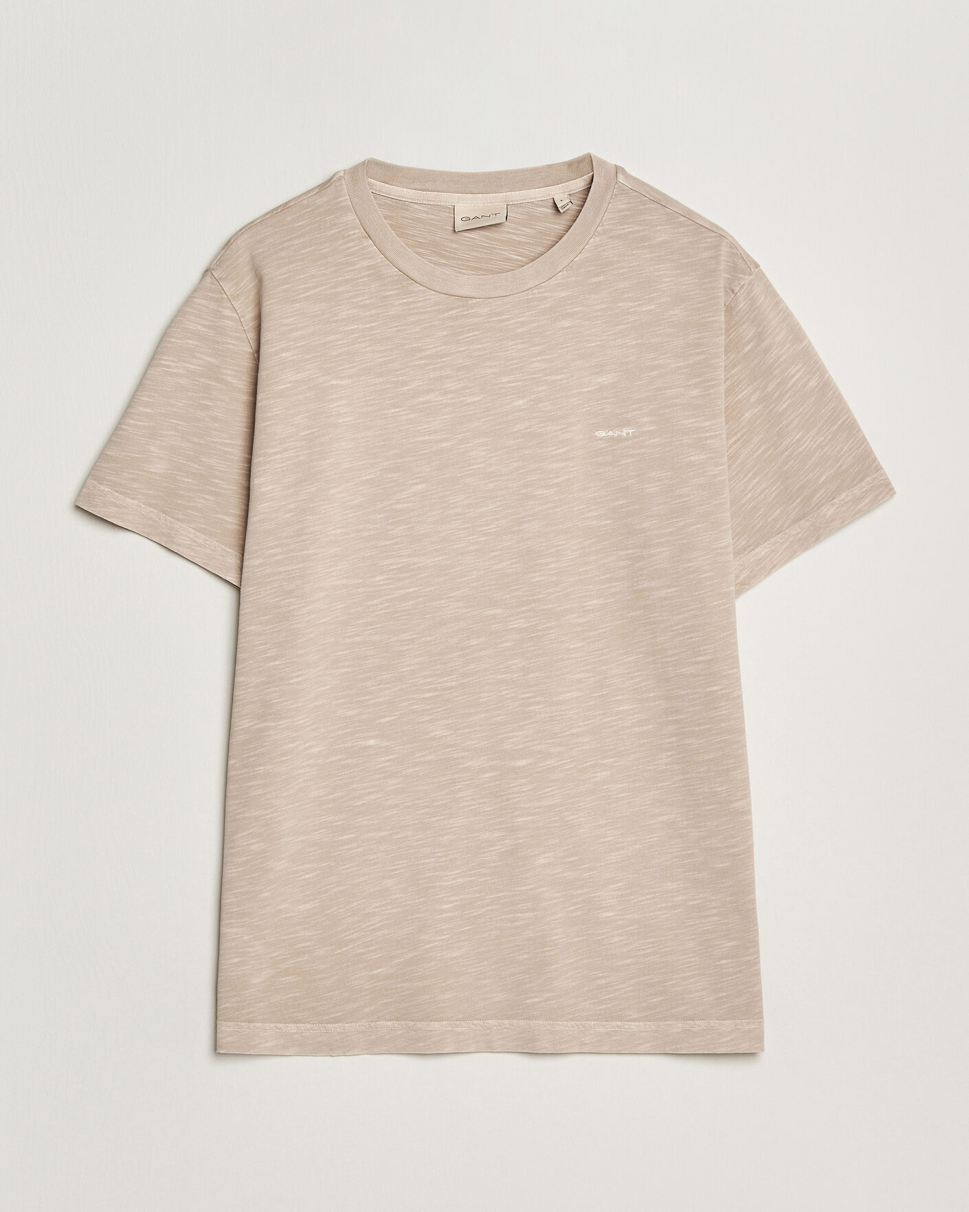 Hombres | Camisetas | GANT | Washed Slub T-Shirt Oat Beige