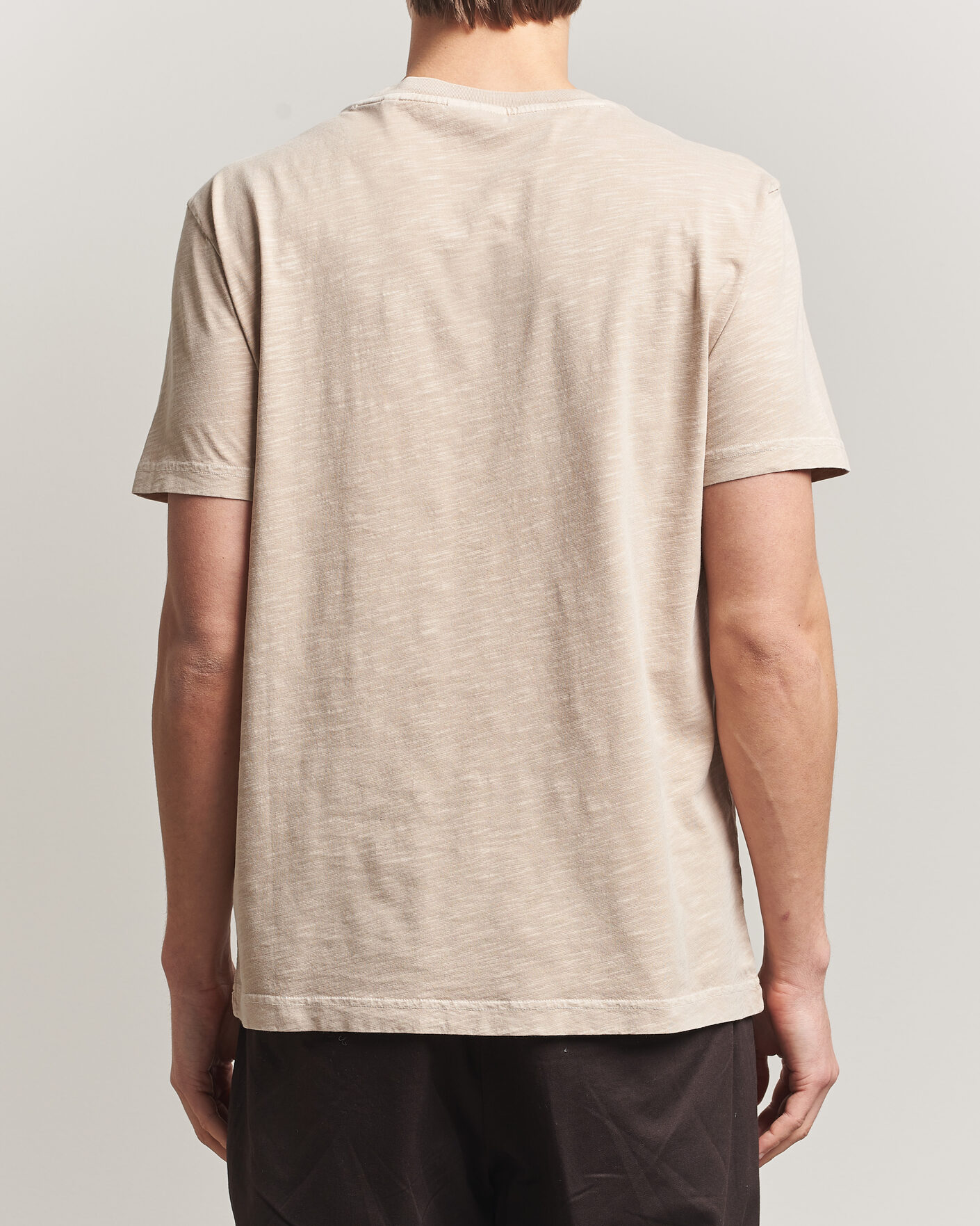 Hombres | Camisetas | GANT | Washed Slub T-Shirt Oat Beige