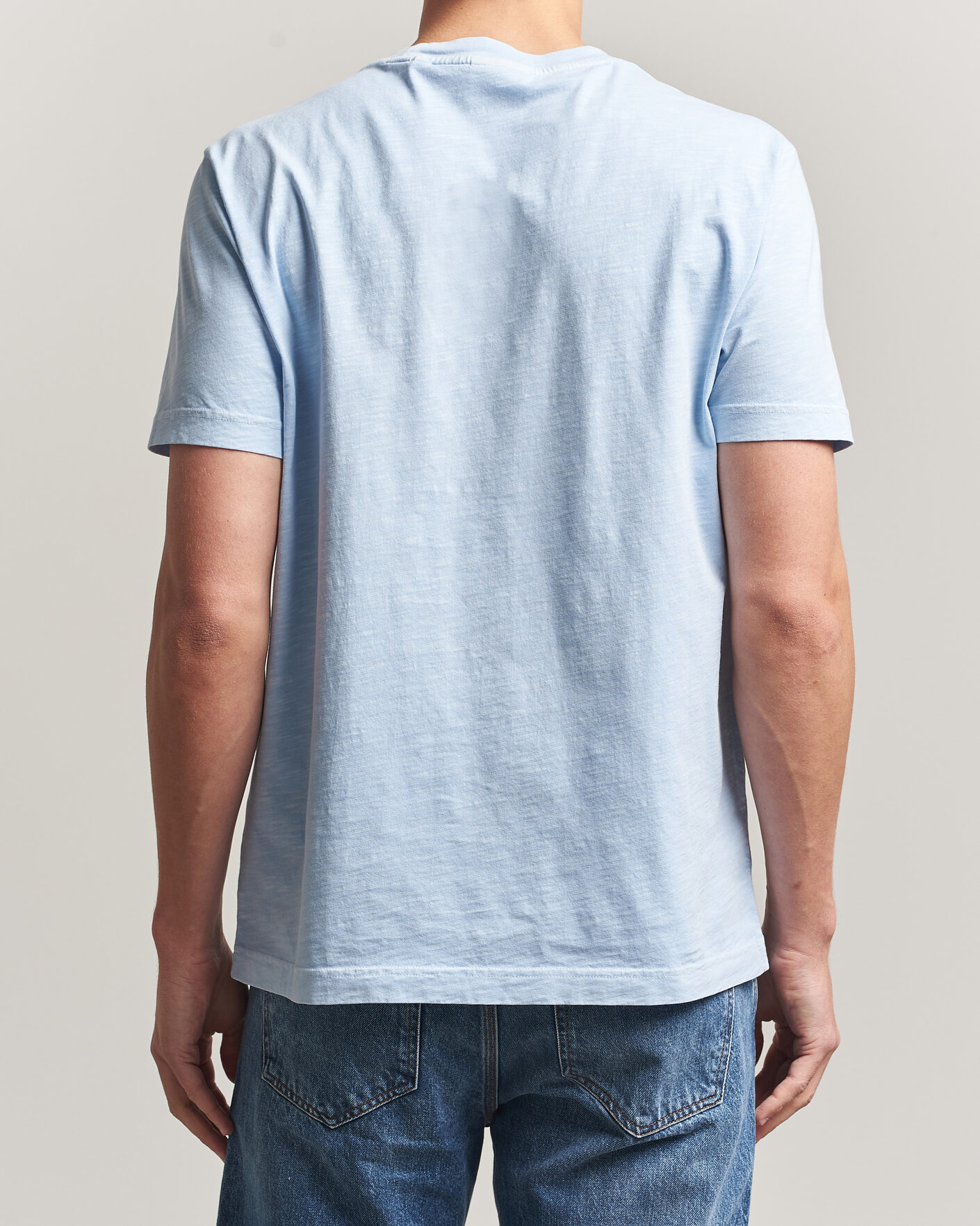 Hombres | Camisetas | Gant | Washed Slub T-Shirt Fresh Blue