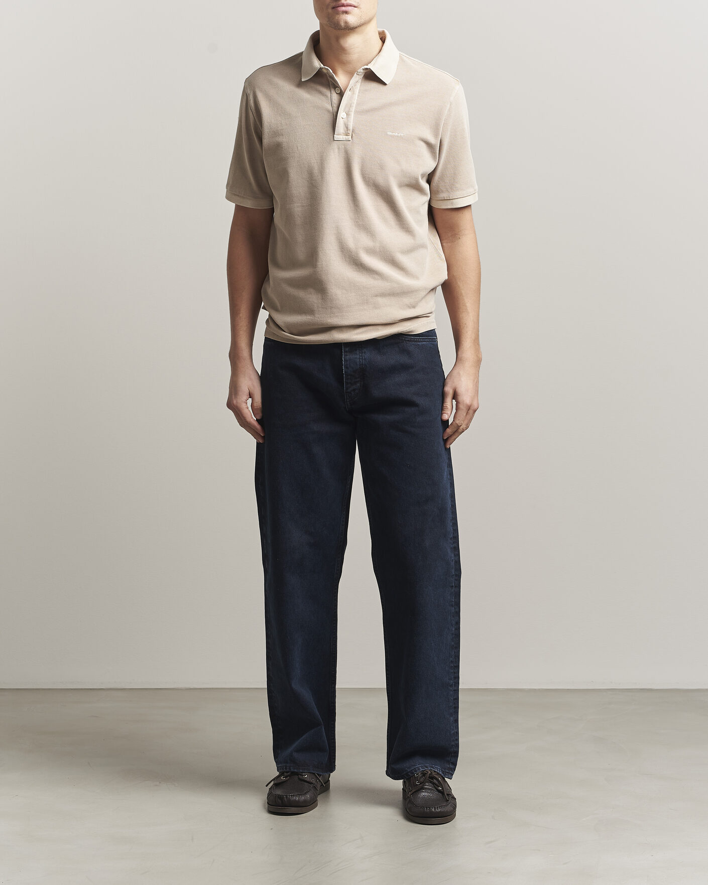 Hombres | Polos | Gant | Sunfaded Polo Oat Beige