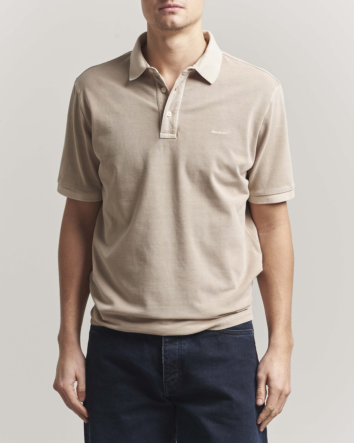 Hombres | Polos | Gant | Sunfaded Polo Oat Beige