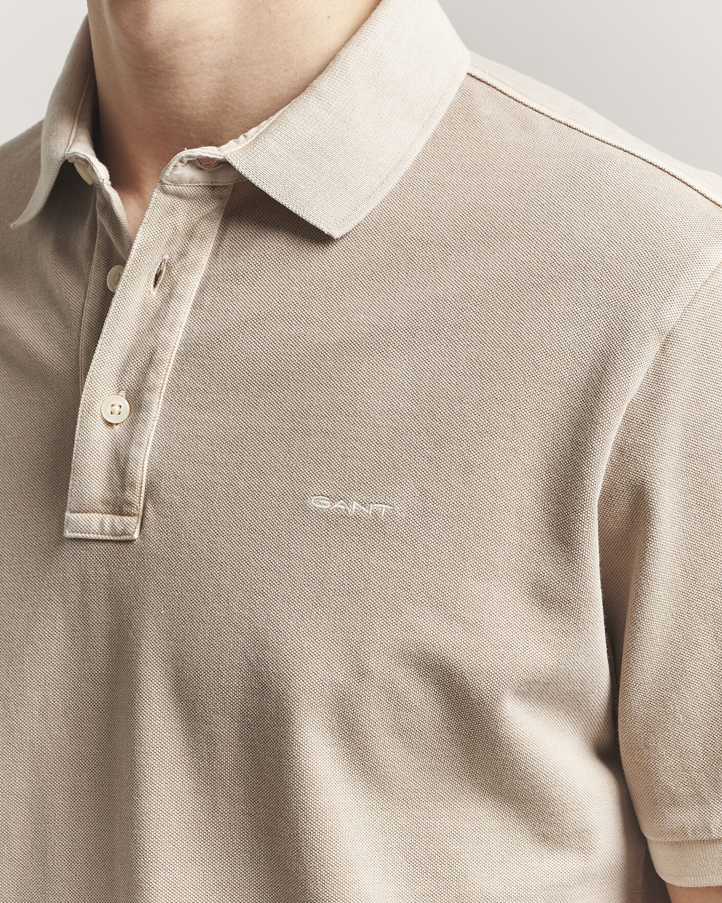 Hombres | Polos | Gant | Sunfaded Polo Oat Beige
