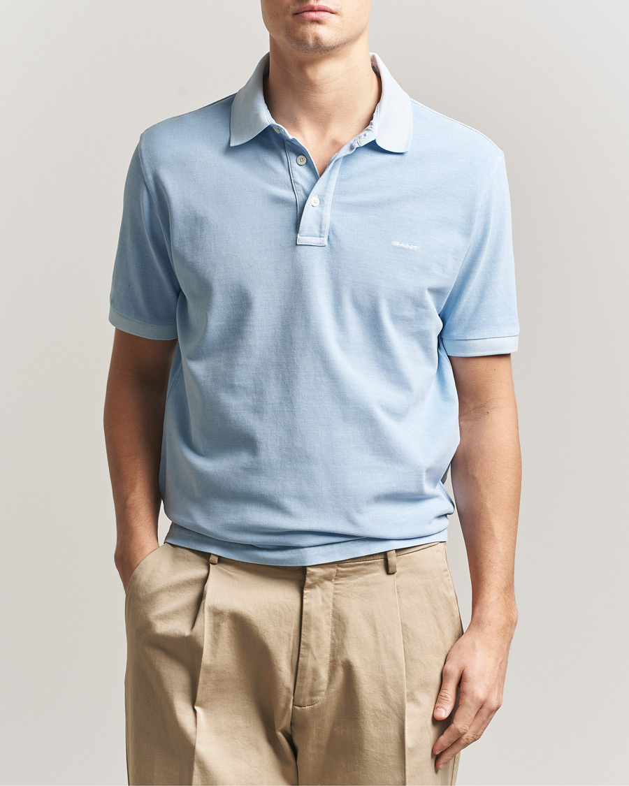 Hombres | Polos | Gant | Sunfaded Polo Fresh Blue