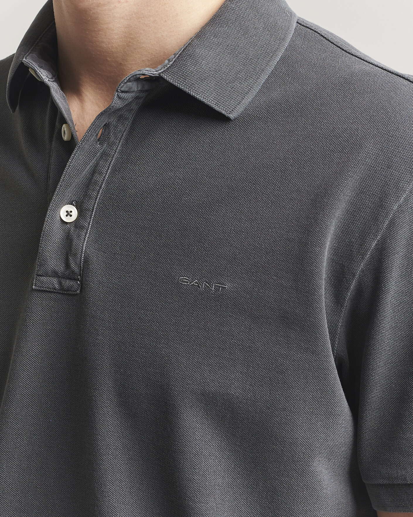 Hombres | Polos | GANT | Sunfaded Polo Black