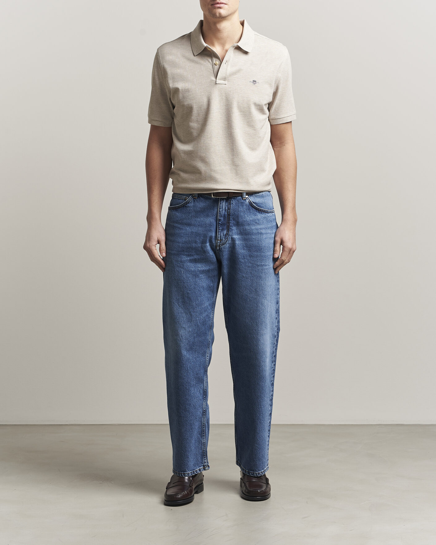 Hombres | Polos | GANT | The Original Polo Oat Melange