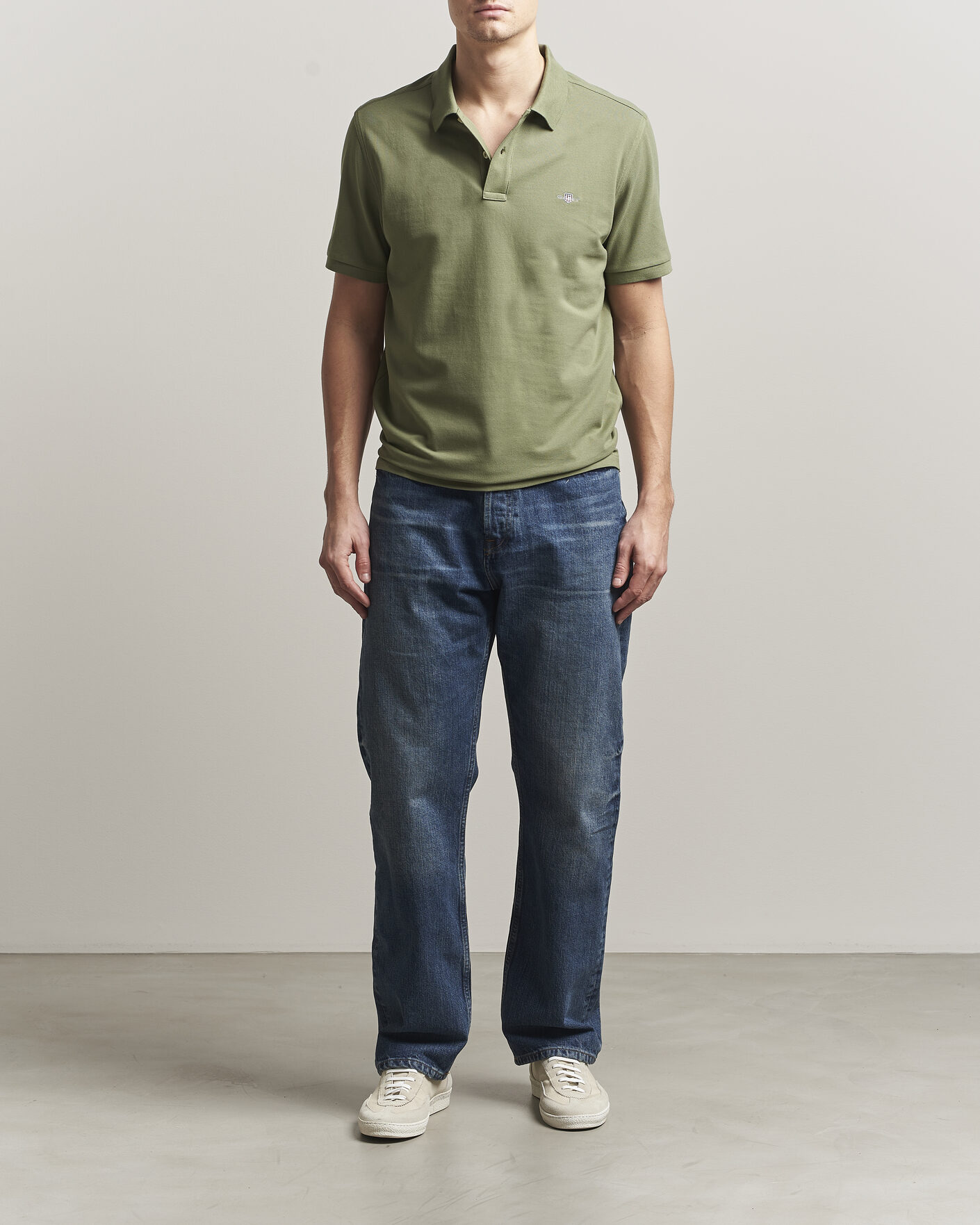 Hombres | Polos | GANT | The Original Polo Dry Herb Green