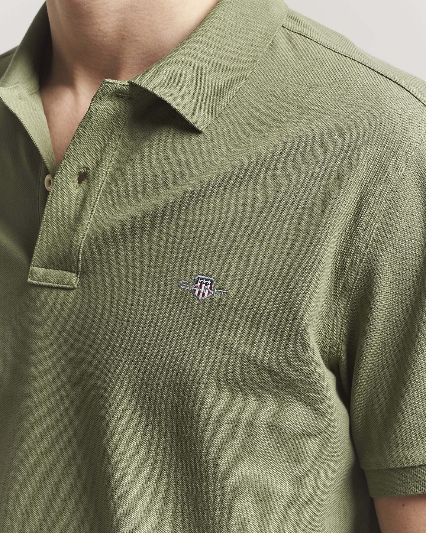 Hombres | Polos | Gant | The Original Polo Dry Herb Green