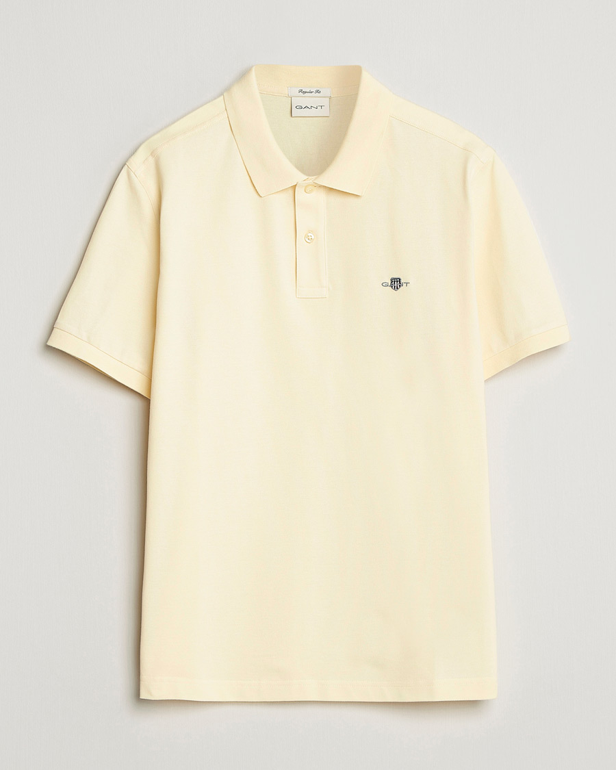 Hombres | Polos | GANT | The Original Polo Vanilla Yellow