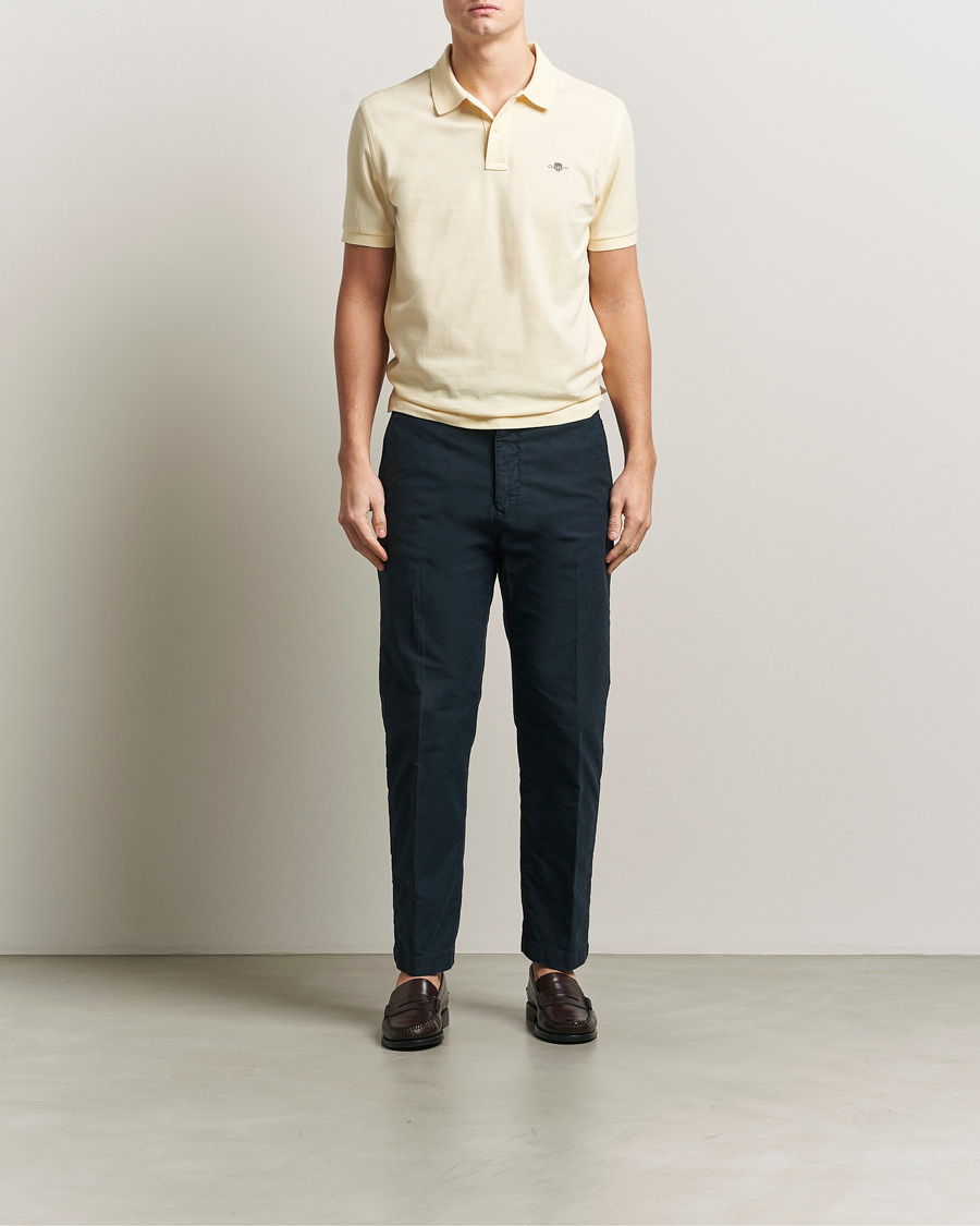 Hombres | Polos | GANT | The Original Polo Vanilla Yellow