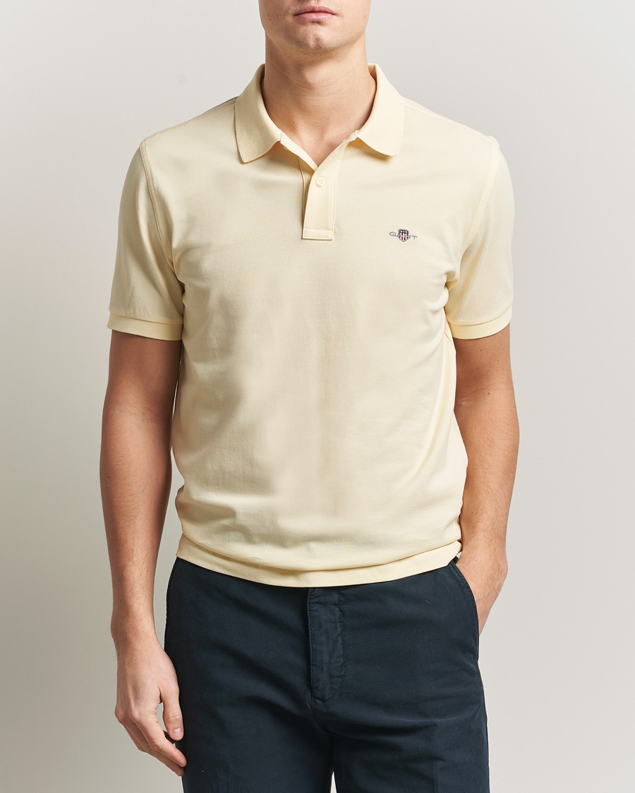 Hombres | Polos | GANT | The Original Polo Vanilla Yellow