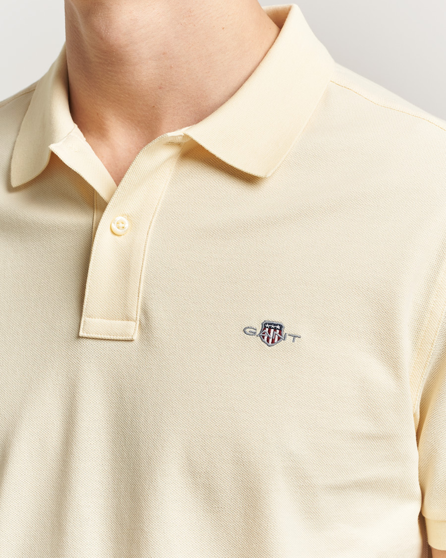Hombres | Polos | GANT | The Original Polo Vanilla Yellow