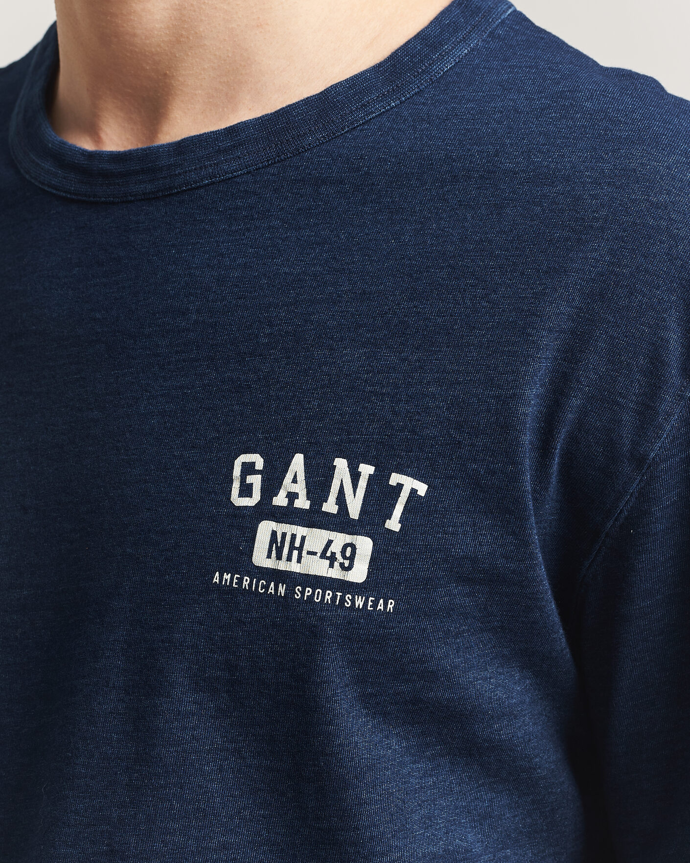Hombres | Camisetas | Gant | Indigo Graphic T-Shirt Dark Blue