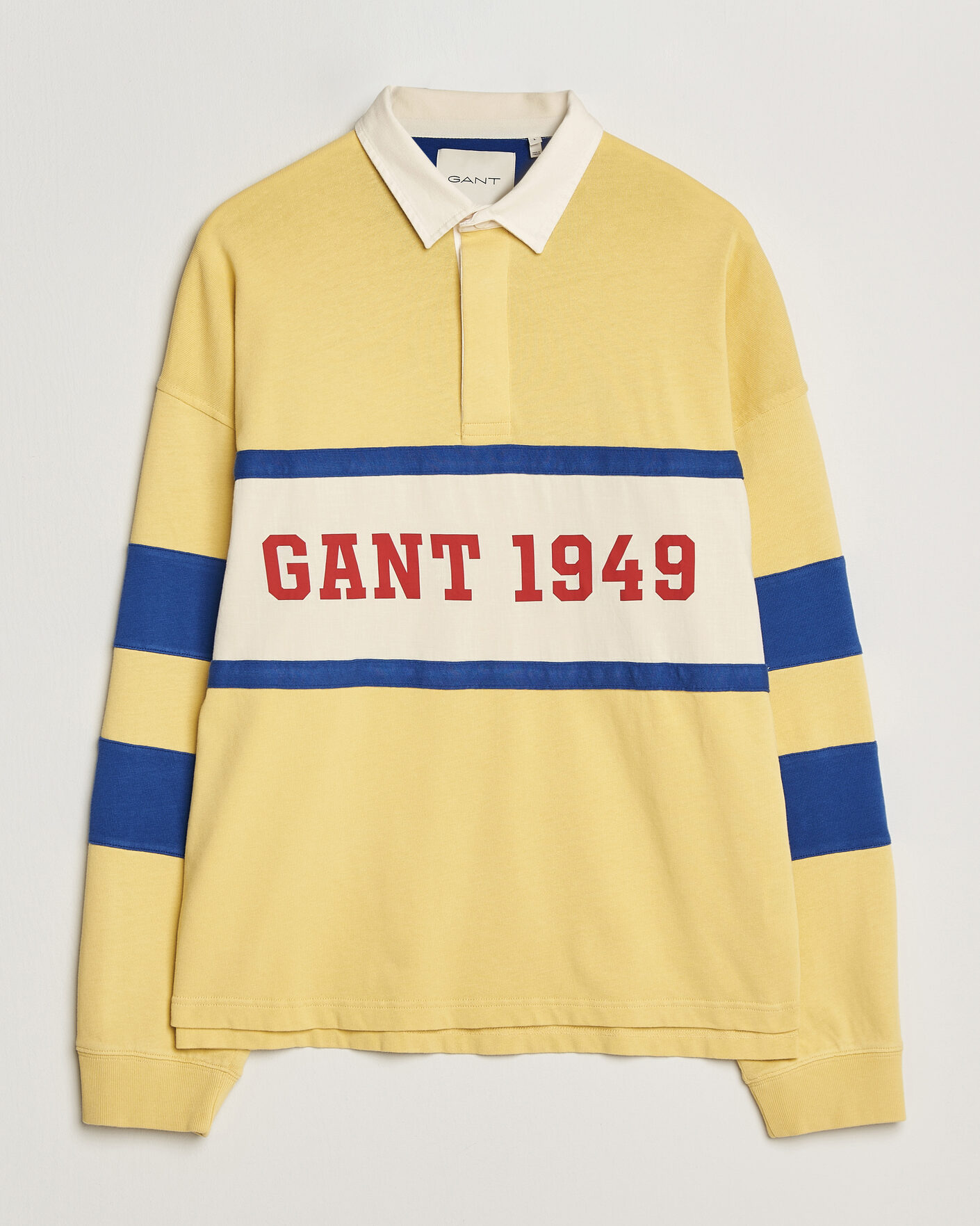 Hombres | Jerséis y prendas de punto | GANT | Heavy Rugger Light Mustard Yellow