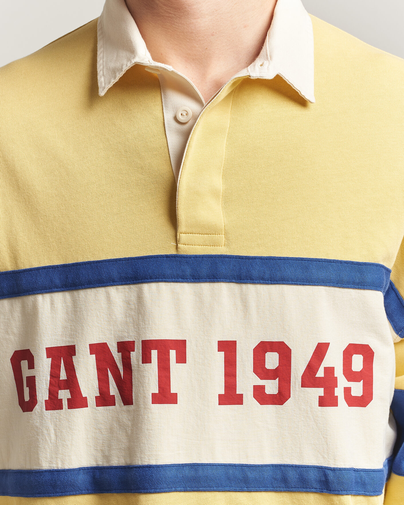 Hombres | Jerséis y prendas de punto | Gant | Heavy Rugger Light Mustard Yellow