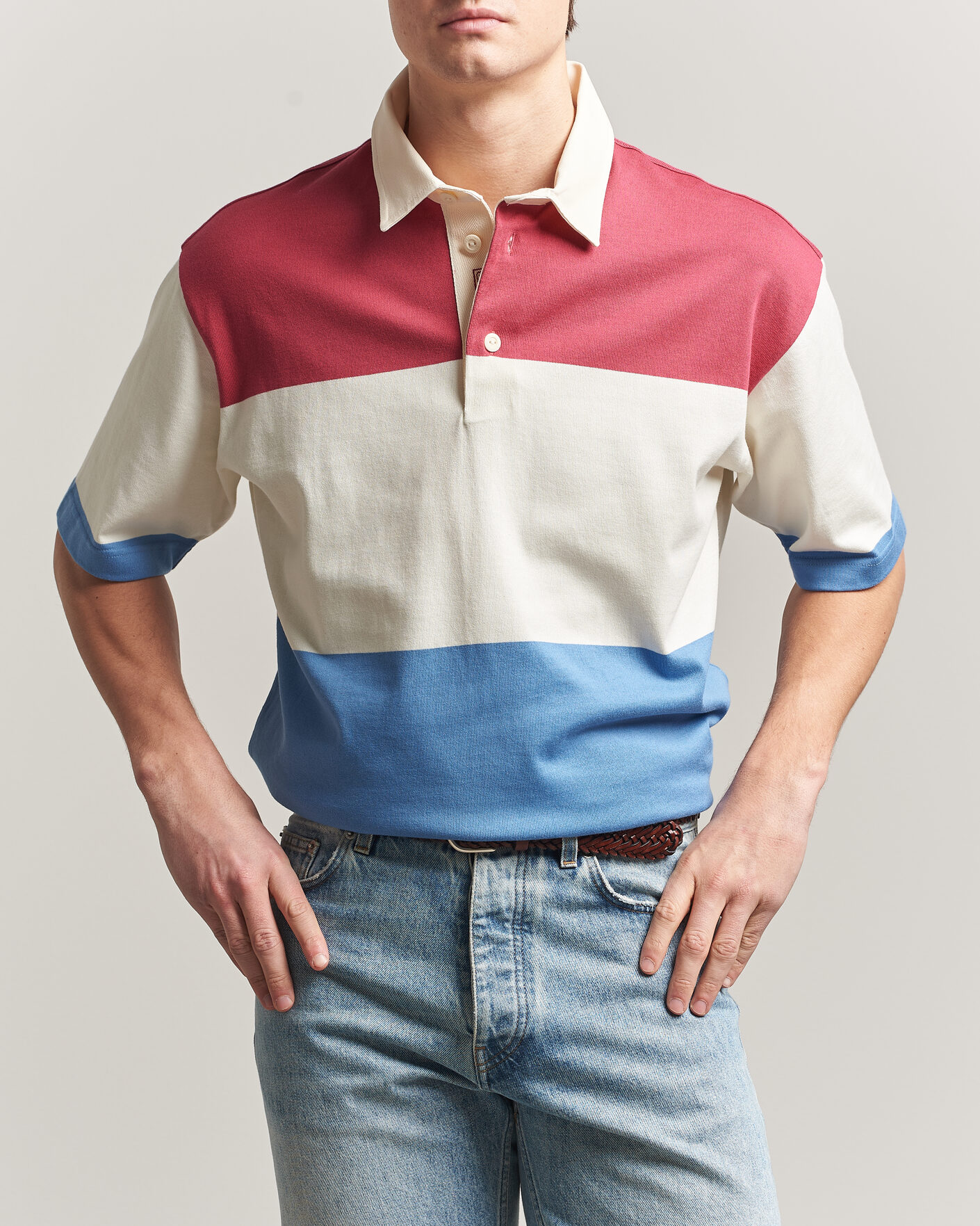 Hombres | Polos | Gant | Striped Short Sleeve Rugger Multi